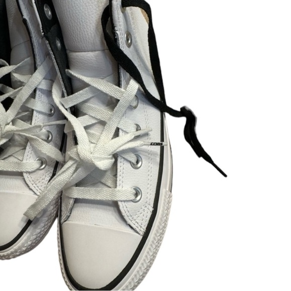 NEW Converse All Star Chuck Taylor Leather High Tops White - Picture 5 of 8